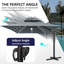 154'' X 116'' Rectangular Outdoor Solar Led Cantilever Patio Umbrella, Counter Weights Included-795541384