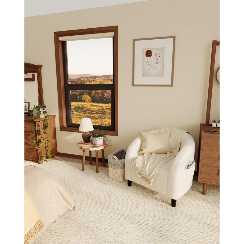Fauteuil Sherpa Accry, Ourson blanc