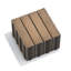 Paquet de tuiles de plancher en composite de bois et plastique 22 WPC-113414414
