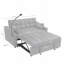 Canapé-lit futon moderne en velours avec canapé-lit, petit canapé-lit avec dossier inclinable réglable, coussins décoratifs, poches, meubles de salon, canapé-lit convertible 3 en 1-1702989498