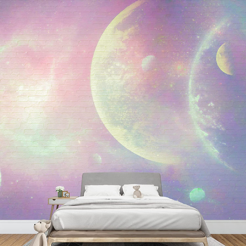 Planet In Outer Space Galaxy Border, 100" L x 144" W