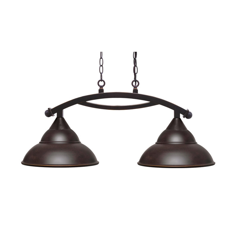 Eisenhauer 2 - Light Kitchen Island Linear Pendant, Dark Granite