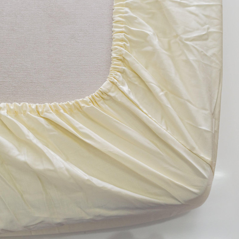 100% Cotton Fitted Sheet, California King Fitted Sheet, Yellow