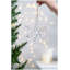 Ornement suspendu en forme de flocon de neige en fer blanc, boule d'hiver 6,3 x 1,8 x 6,7 pouces, ensemble de 6