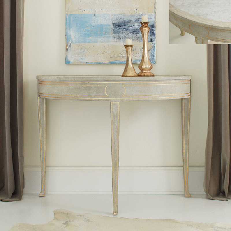 Ryn Demilume 40'' W Stone Console Table