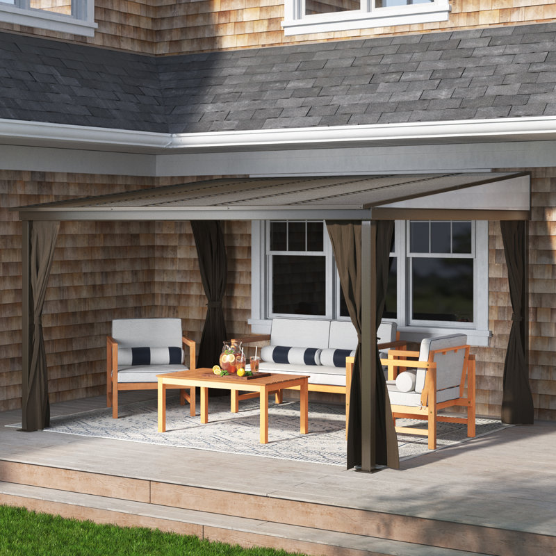 Sojag Portland Wall Gazebo, 11.9 ft x 9.8 ft