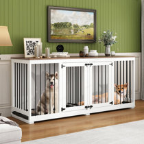 FRISCO Venice Dog Crate Credenza & Mat Kit, 53 x 24.3 x 27.2 inches 