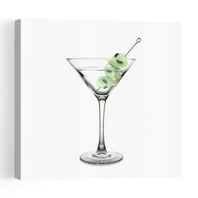 Alien Martini Colorful Modern Surreal Landscape Nature Wall Art Print