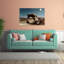 Sleeping Gypsy, 1897 Classic Traditional Abstract Lion Landscape Nature Wall Art Print by Henri Rousseau - 1 Piece Wrapped Canvas Wall Art-1430408778