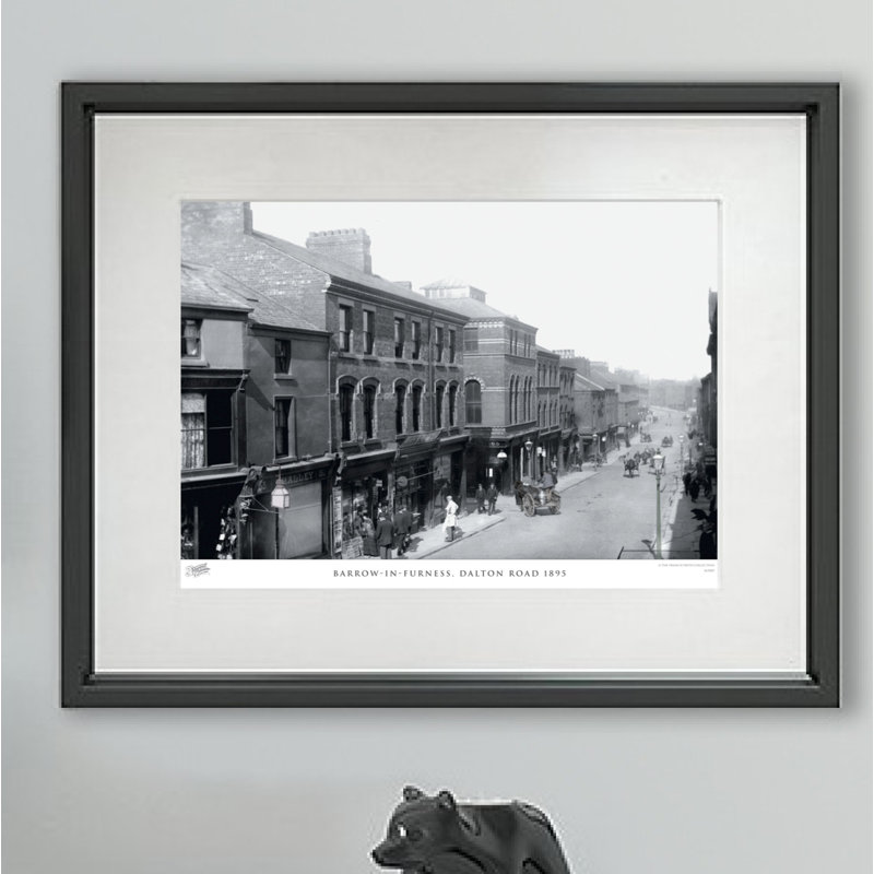Barrow-in-Furness, Dalton Road 1895 by Francis Frith - Single Picture Frame Print, 40cm H x 50cm W x 2.3cm D