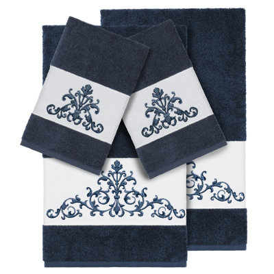 Scarlet Embellished 4 Piece Towel Set