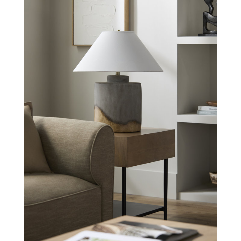 Lampe de table Basilius, Gris
