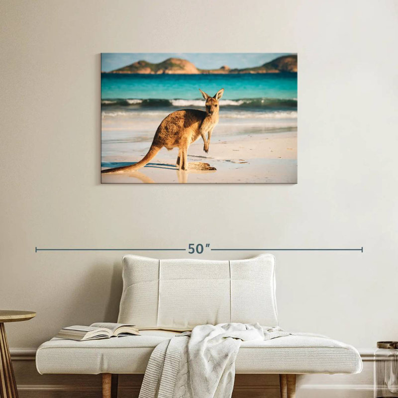 Brampt Beach Kangaroo, 24" H x 36" W