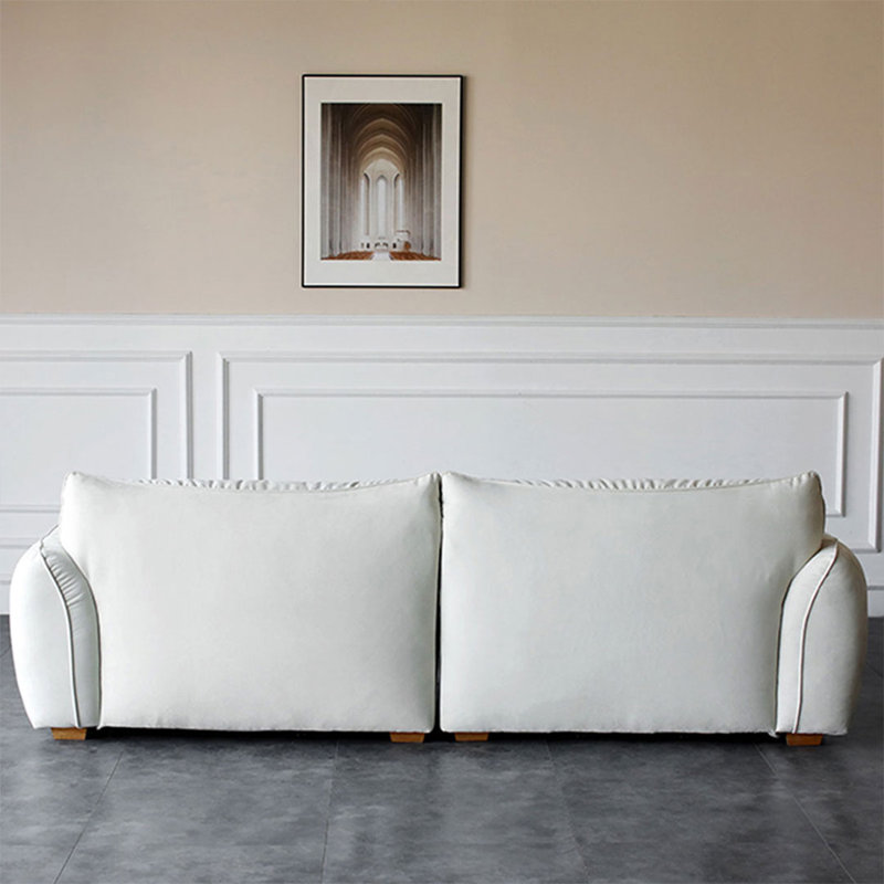 Canapé modulaire 100,39 po en polyester blanc