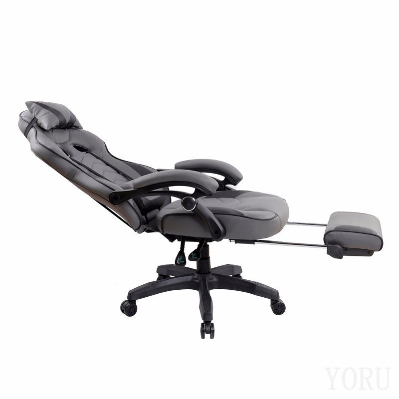 Fauteuil de direction entièrement inclinable avec repose-pieds Gaming