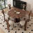 Kiristen American style solid wood dining table-210793775