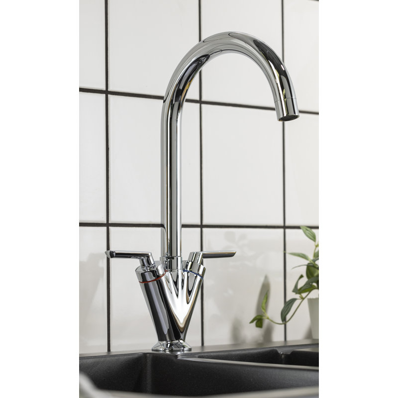 Abode Volo Dual Lever Mixertap, Chrome