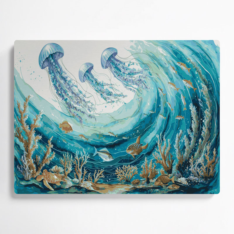 Art nautique gris nautique, H 24 po x l 36 po