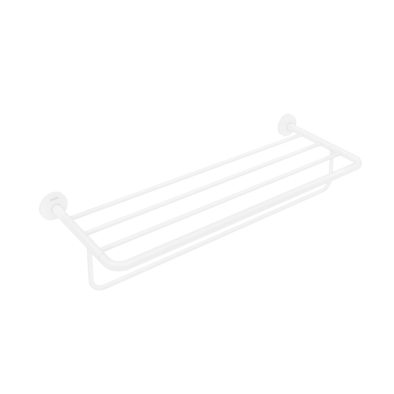 Universal Circular Wall Mounted Towel Rack, Matte White