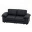 Canapé compact en similicuir avec rangement caché, causeuse 2 places pour petit appartement et studio-674727429