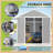 PP Resin Storage Shed, Waterproof, Rust & UV Proof, 12mm Thick PP Board, HD Window, Floor Included-110826709