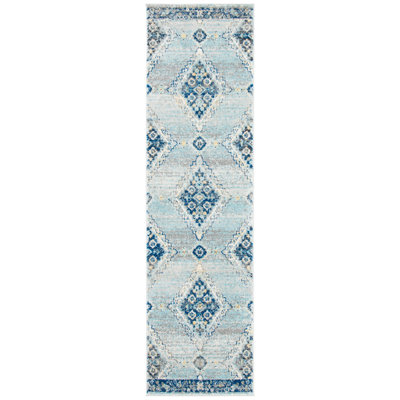 Tapis oriental gris / bleu marine Christa