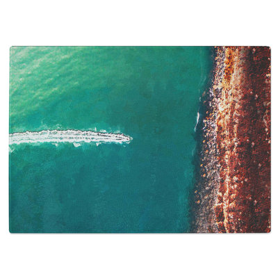 Tempered Glass Boat Chopping Board
