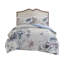 Housse de couette pour très grand lit / très grand lit 3 pièces - motif chic décontracté avec un motif floral enchanteur, une palette de couleurs douces et romantiques, comprend 1 2 taies décoratives, des attaches de coin à fermeture à boutons, une impression élégante en coton