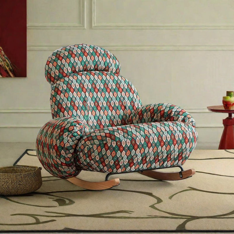 Chaise berçante rétro