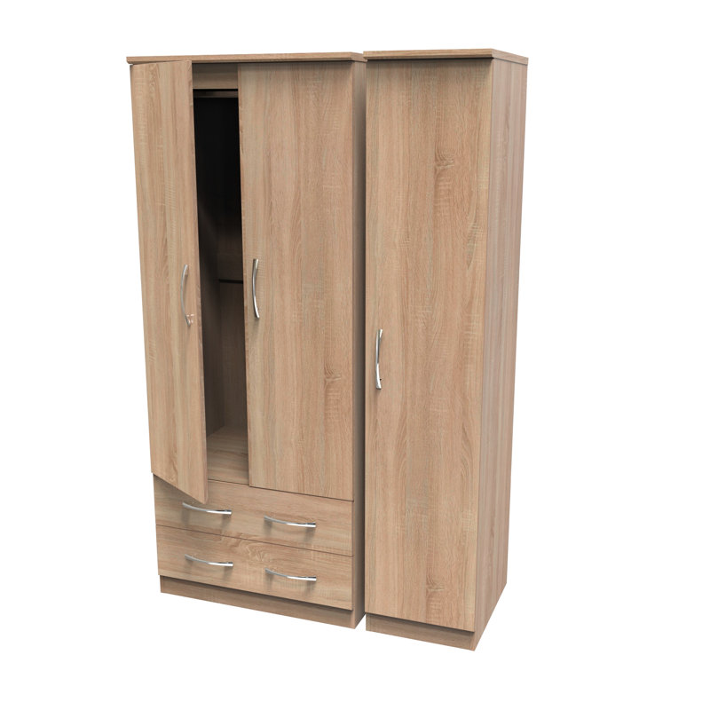 Tabathe Manufactured Wood Wardrobe, Bardolino Oak