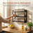 3-Tier Adjustable Wall Mount Spice Rack, Black