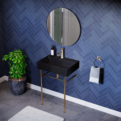 Claire Ceramic Console Sink Basin