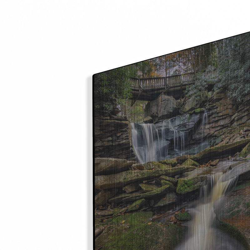 Mur en métal Millwood Pines «Shays Run And Elakala Falls» par Rick Berk, H 24 po x l 16 po