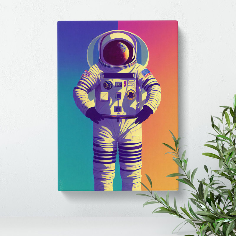 Cool Astronaut - Wrapped Canvas
