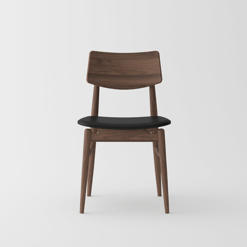 Ensemble de 4 chaises de salle à manger de style Mid-Century Isabella, Brun, Noir, noir, noir, noir, 4