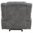 Encino Grey Upholstered Padded Arm Glider Recliner