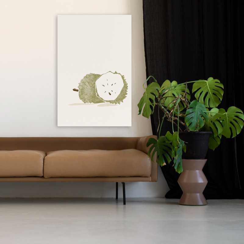 Corossol tropical - nature morte floral, fruits, art tropical, H 48 po x l 32 po