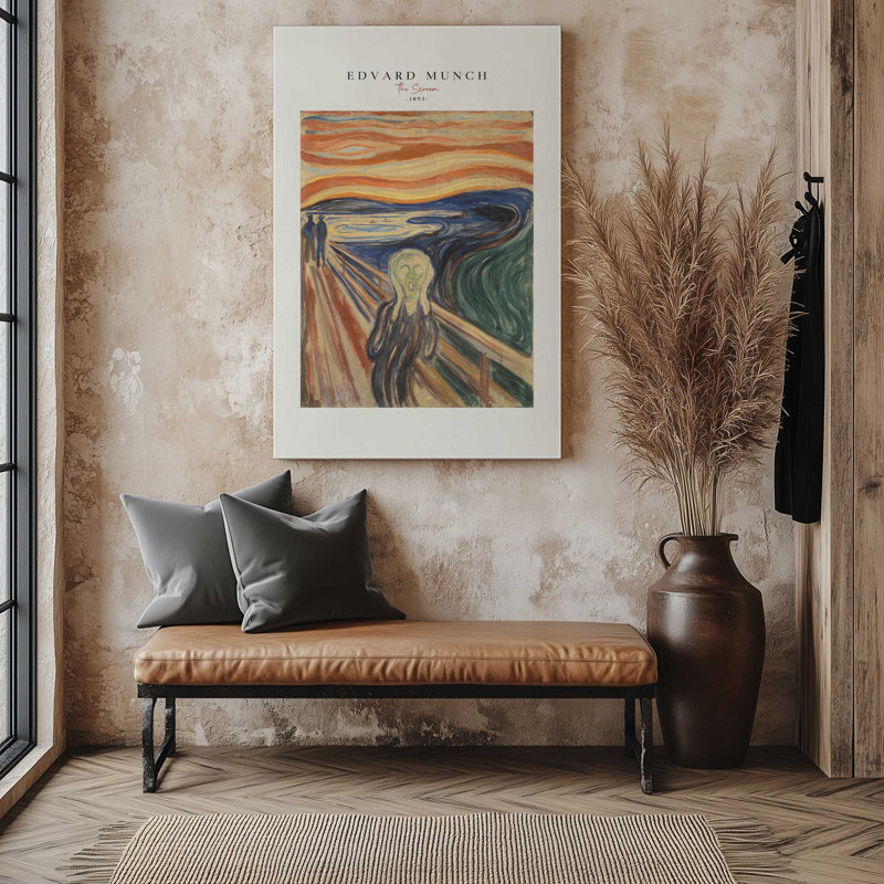 The Scream by Edvard Munch v2, Wrapped Canvas, 18" H x 12" W x 1.25" D