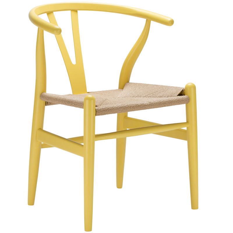 Chaise en bois massif Wyn, Noir / Naturel, 2