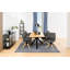 Leilani Oak Metal Base Dining Table