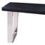 140cm Glass Top Console Table