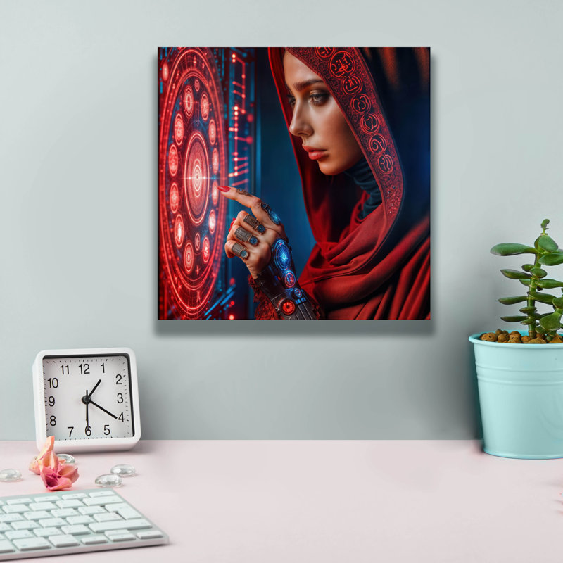  «Calling Home 2» par Rey Klimt, art mural sur toile, 12 po x 12 po, H 12 po x l 12 po