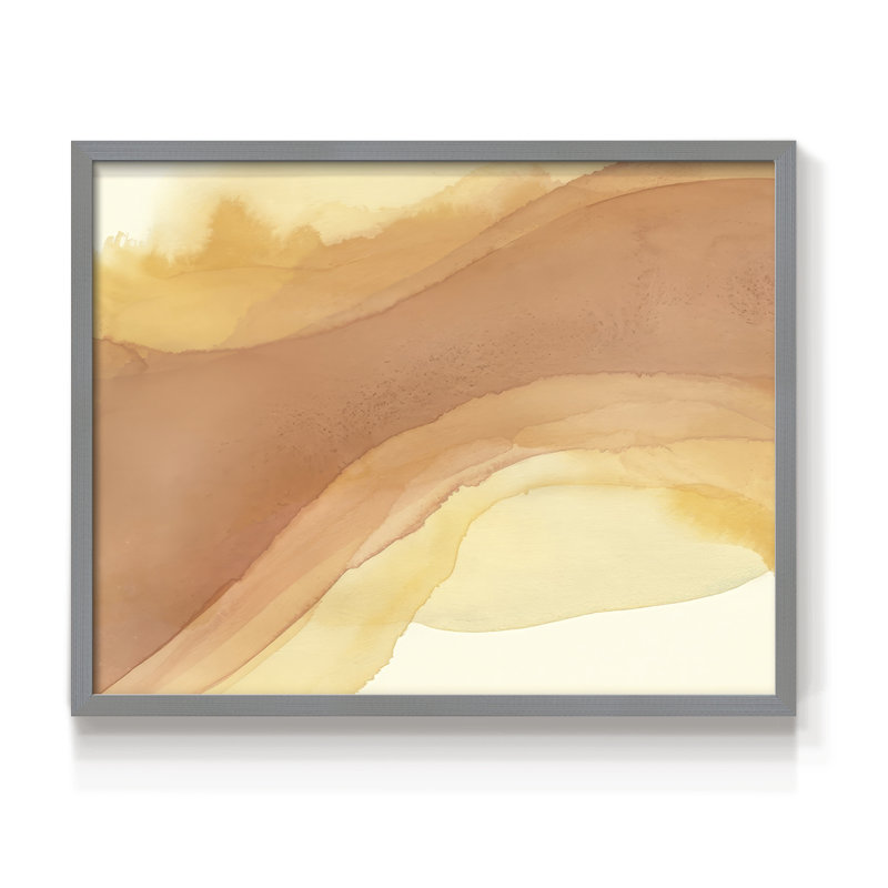 Sunset Layers II -Framed Print - Restickable, Grey, 22" H x 28" W