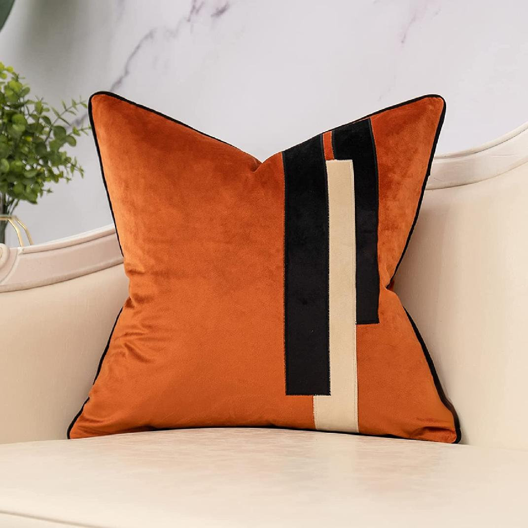 Everly Quinn Geometric Velvet Pillow Cover Wayfair