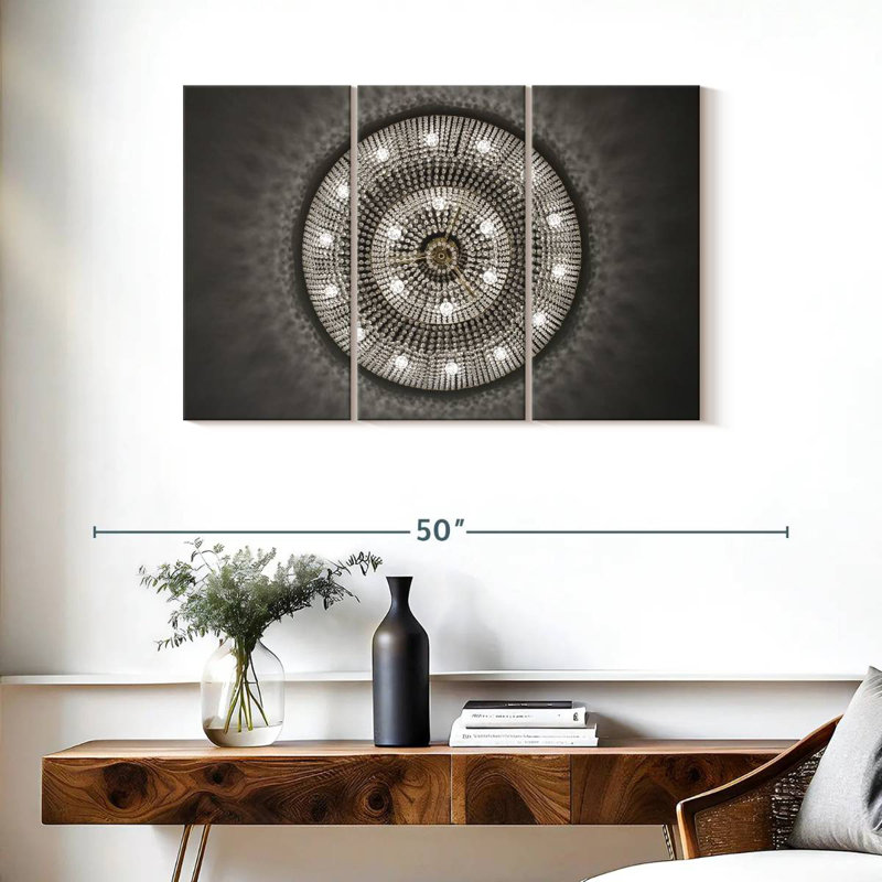 Kerner Under The Crystal Chandelier, 24" H x 38" W