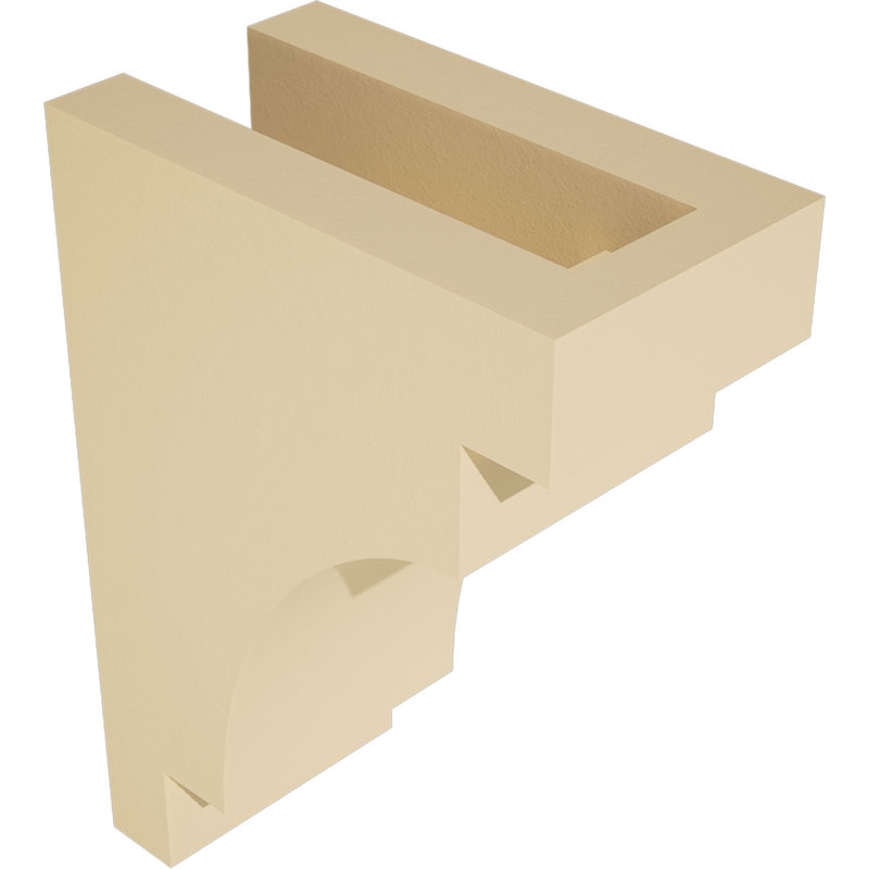 Corbeau d'uréthane méditerranéen Signature, brun clair apprêté, 14 po x 5,5 po x 10 po