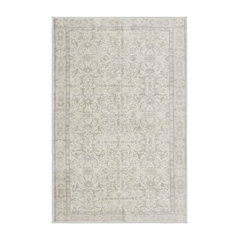 Cithlaly Oriental Indoor Rug, Rectangle 7' x 9'