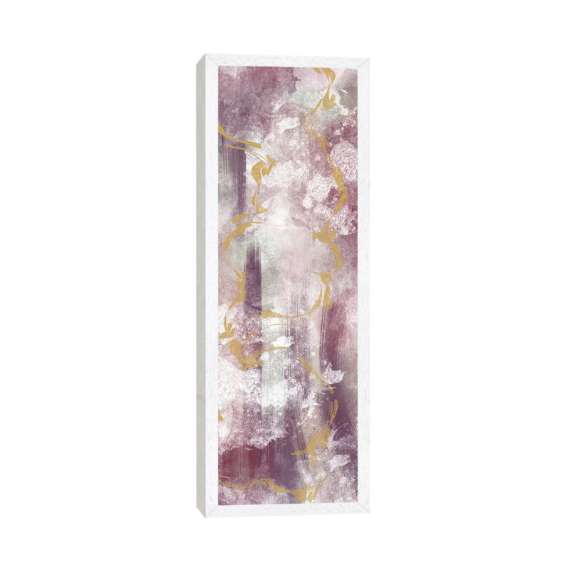 Satiable Tastes I by Marcus Prime - Painting on Canvas, 121.92cm H x 40.64cm W x 3.81cm D, White Framed