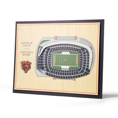 Art mural NFL 5 couches Stadiumview
