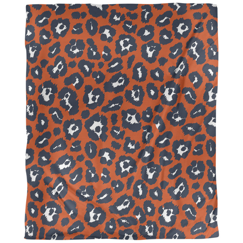 Polyester Animal Print Duvet Cover, Twin XL Duvet Cover, Brown/Black/White, Microfiber
